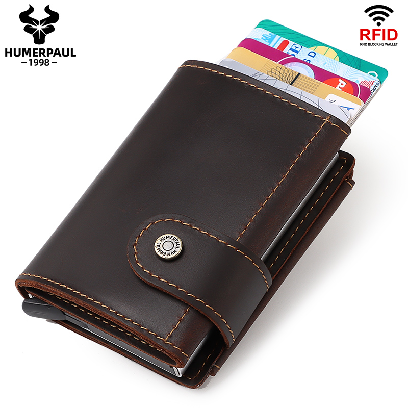 Card Case Minimalist - Portefeuille porte-cartes de crédit en aluminium