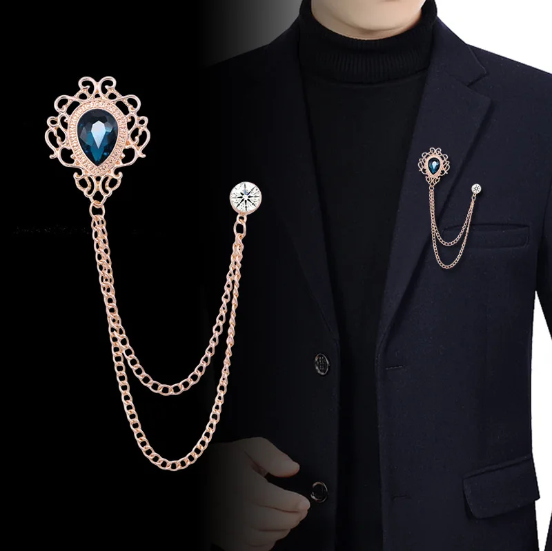 Men'S Accessories Jewelry - Épingle à revers en cristal strass