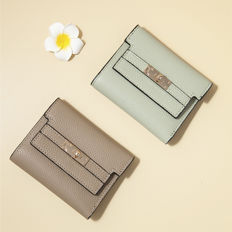 Card Case Minimalist - Portefeuille court pour femme grande capacité,