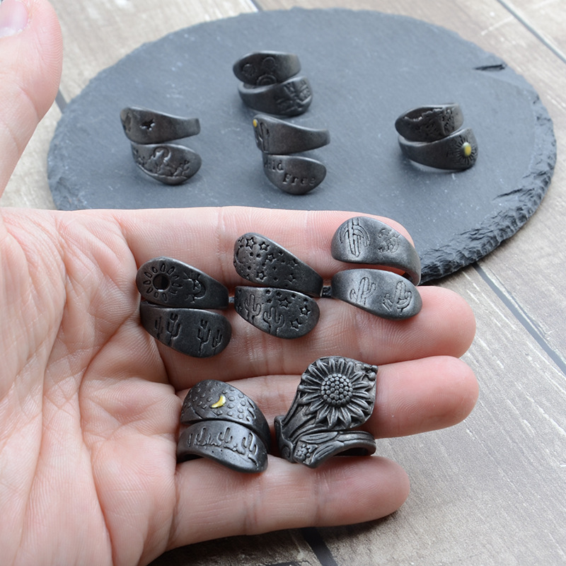 Men Accessories Ring - Accessoires DIY Amazon transfrontaliers, bagues empilables
