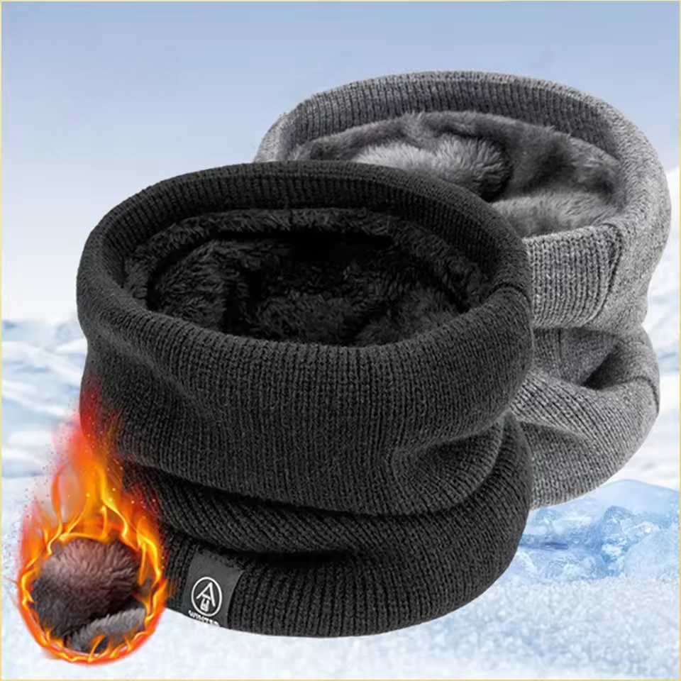 Men Accessories Ring - Cache-cou d'hiver, écharpe doublée en polaire,