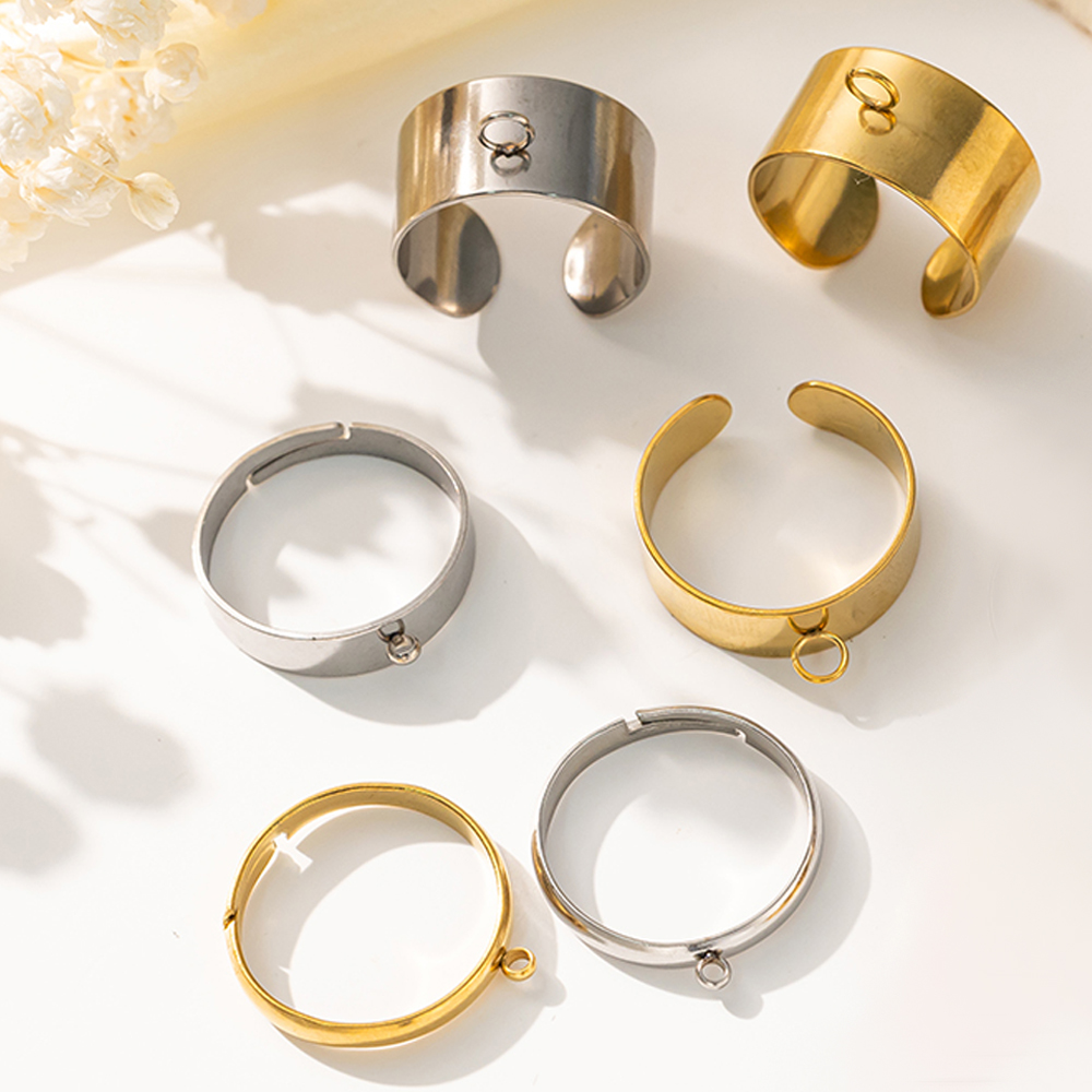 Men Accessories Ring - Base d'anneaux ouverts et réglables en