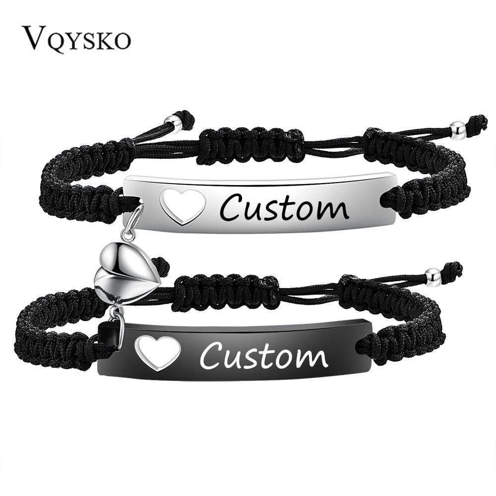 Men Accessories All - Ensemble de bracelets de Couple personnalisés