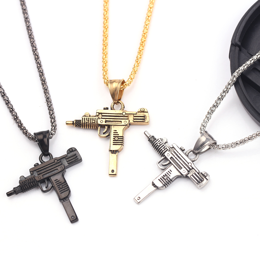 Pendentif Collier Pistolet Mit - Men'S Accessories Jewelry avis et prix