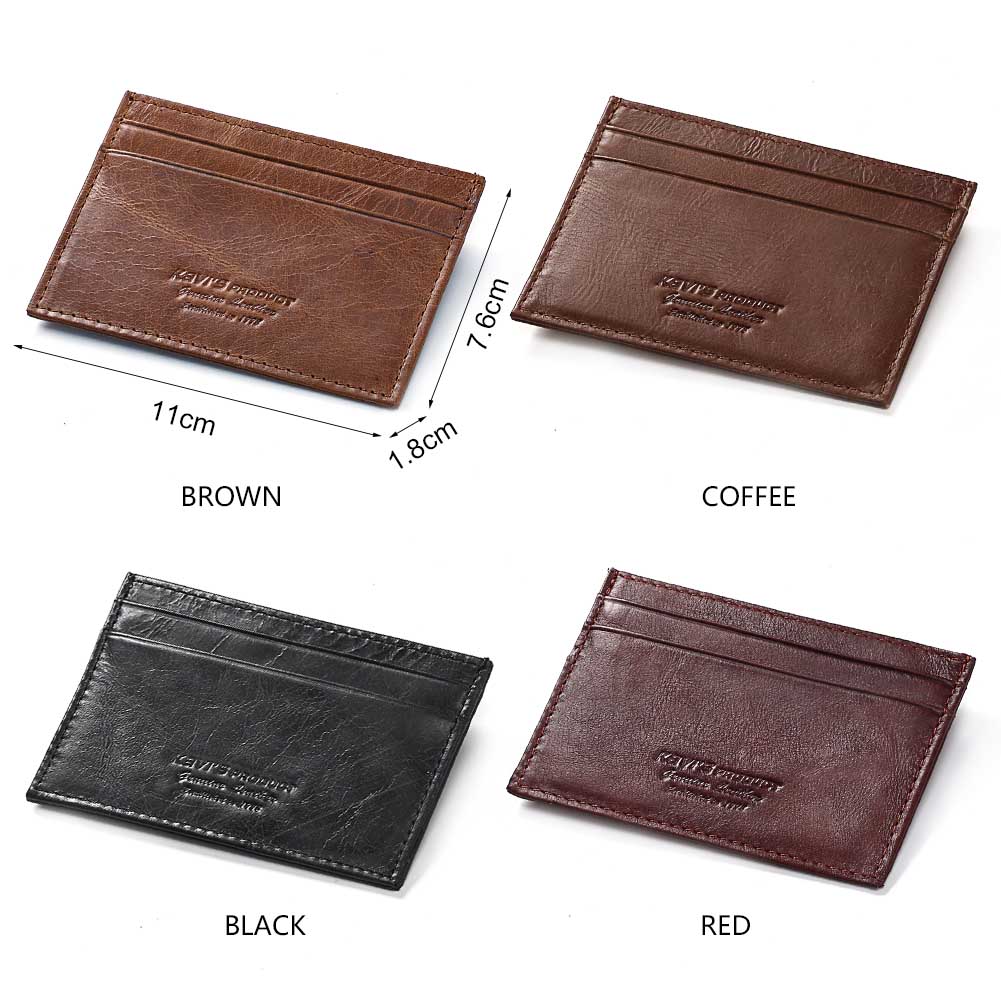 Nouveau mince 100% cuir de vac - Card Case Minimalist avis et prix