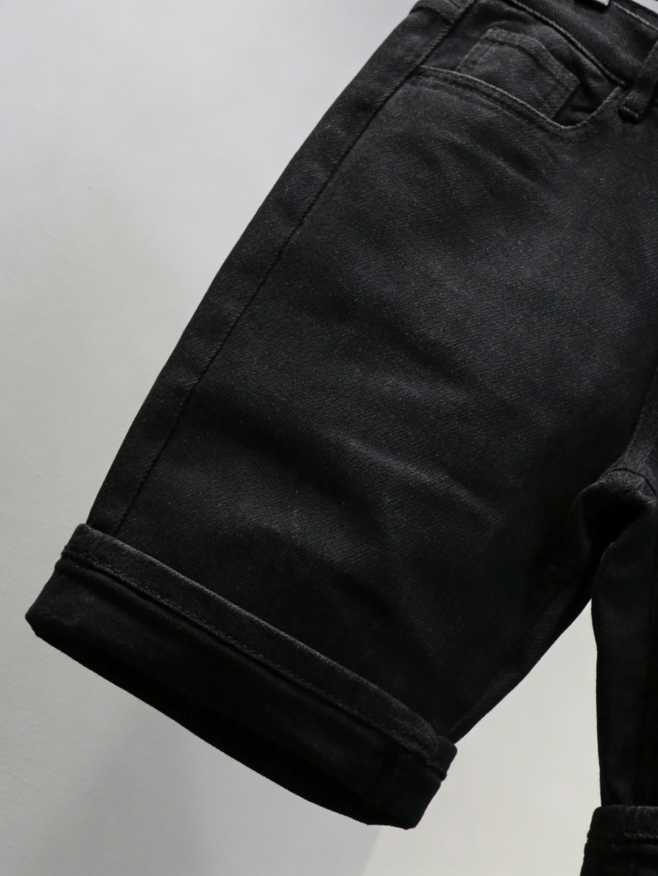 Short en jean noir uni pour ho - Mens Accessories Style avis et prix