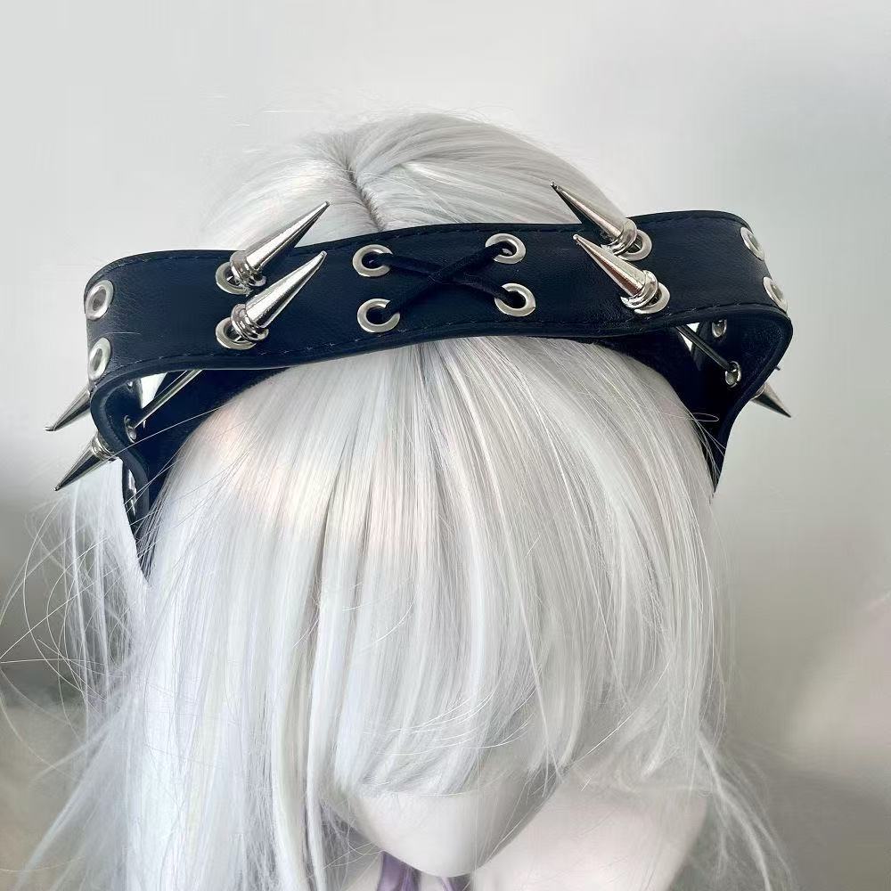 Serre-tête à rivets style Punk - Men Accessories Aesthetic avis et prix