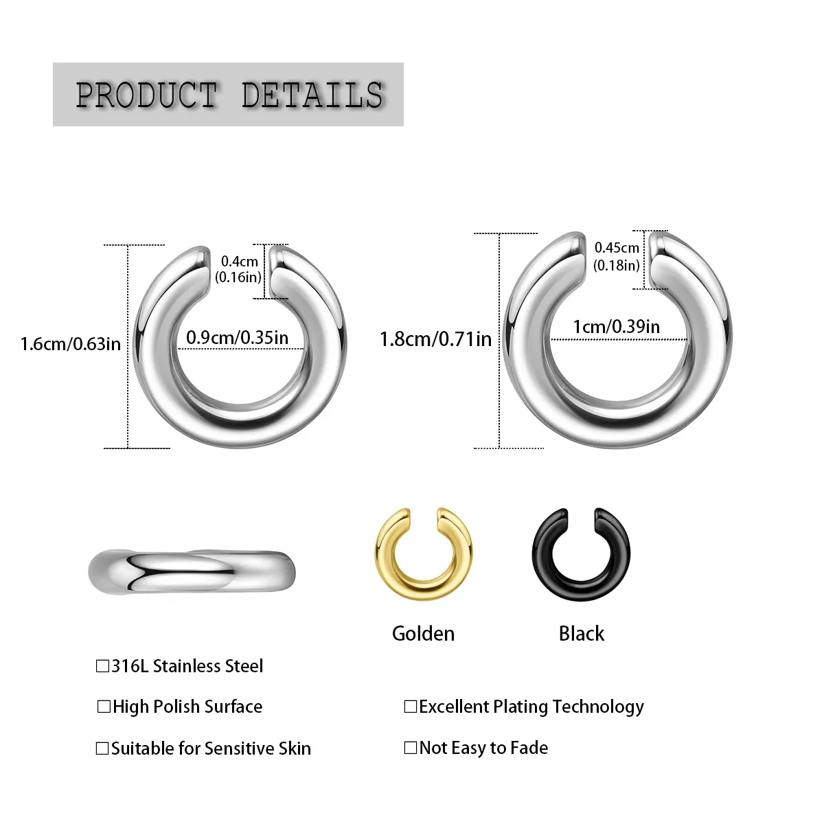 1 pièce Anneau de nez non-perc - Men Accessories Ring avis et prix