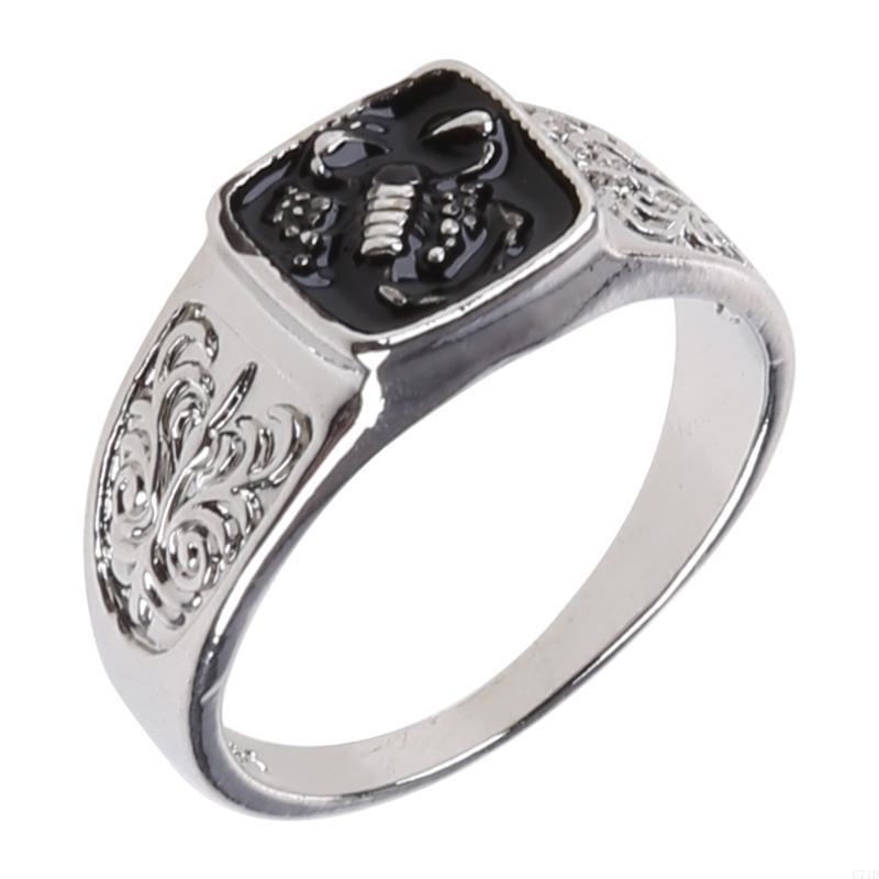 Scor-pion – bagues gravées en  - Men'S Accessories Cheap avis et prix