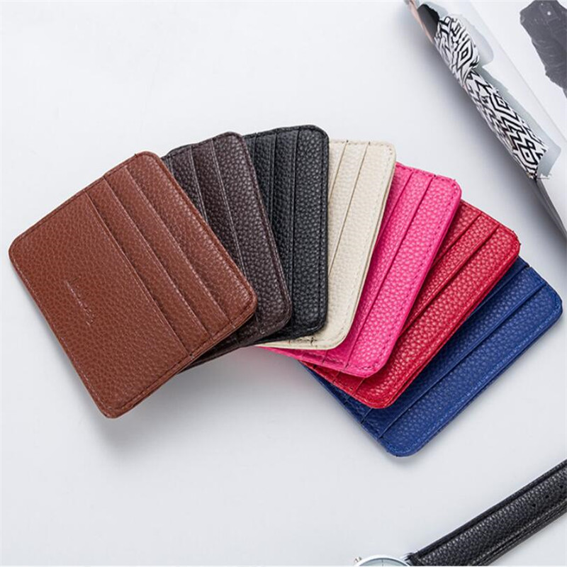 Portefeuille en cuir PU minima - Card Case Minimalist avis et prix